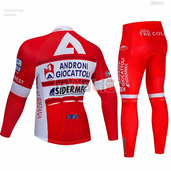 Maglia Androni Giocattoli Manica Lunga 2019 Rosso Bianco - Clicca l'immagine per chiudere